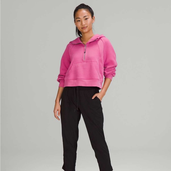 Lululemon Scuba Oversized Half-Zip Hoodie Pink Blossom - Picture 10 of 12